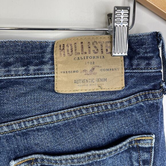 Hollister California Authentic Denim Blue Straight Jean Men’s 31x31.5 Epic Flex - Picture 7 of 10